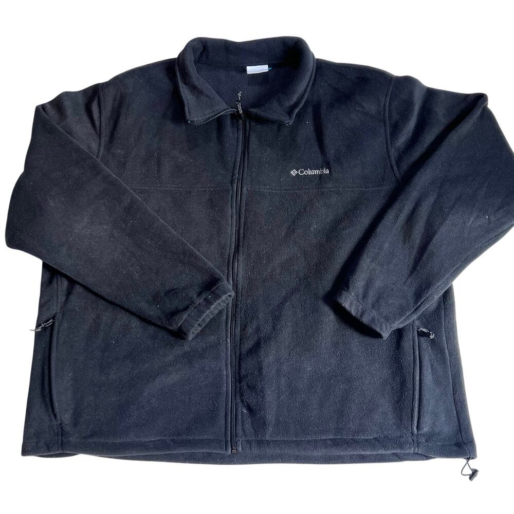 Columbia Steens Mountain 2.0 Full Zip Fleece Jacket Mens 4X Black Full Zip